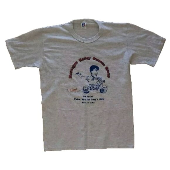 Russell Athletic 2nd Annual Poker Run For Jerry's Kids T-Shirt Size L 42-44 USA - Picture 1 of 8